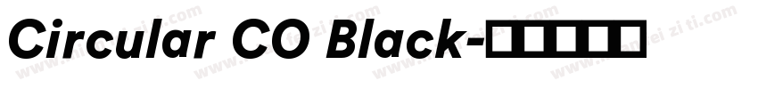 Circular CO Black字体转换